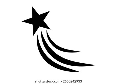 shooting star icon, stars and stripes icon. vector illustration.
