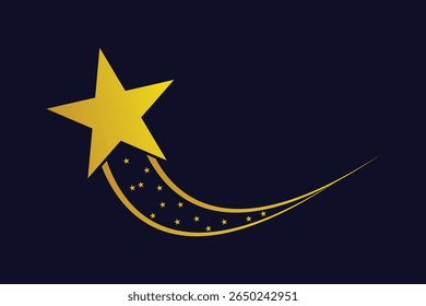 shooting star icon, stars and stripes icon. vector illustration.
