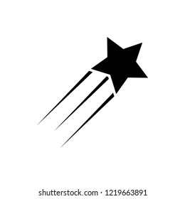 shooting star icon vector