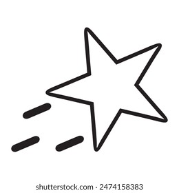 diseño de Vector de estrella fugaz

