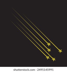 shooting star icon vector illustration. shooting star and Falling star icon on white background.