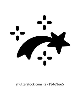 Shooting Star Icon Vector Symbol Design Illustration