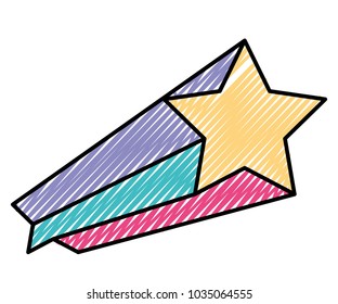 Shooting Star isolated icon