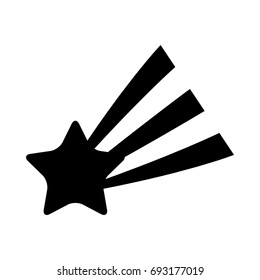 Shooting Star isolated icon