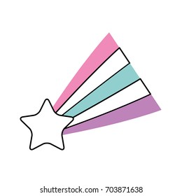 Shooting Star isolated icon