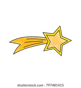 Shooting Star isolated icon
