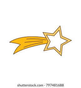 Shooting Star isolated icon