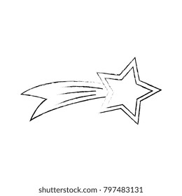 Shooting Star isolated icon