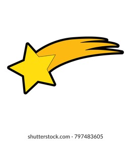 Shooting Star isolated icon