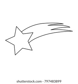 Shooting Star isolated icon