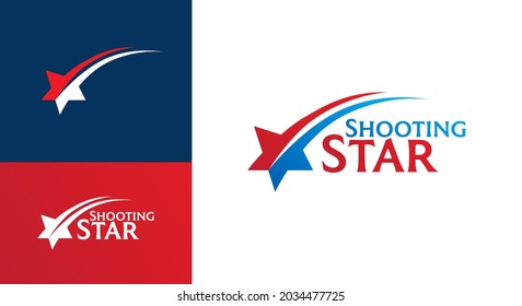Plantilla de diseño del logotipo de Star de disparo desde el cielo