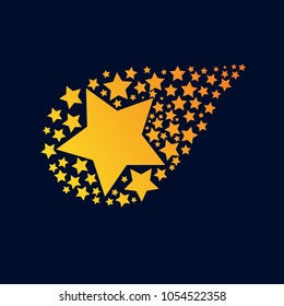shooting star logo icon
