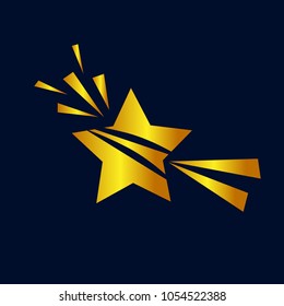 shooting star logo icon