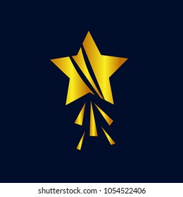 shooting star logo icon