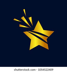 shooting star logo icon