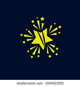 shooting star logo icon