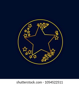 shooting star logo icon