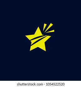 shooting star logo icon
