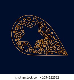 shooting star logo icon