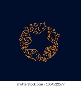 shooting star logo icon