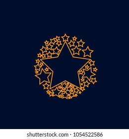 shooting star logo icon