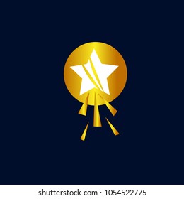 shooting star logo icon