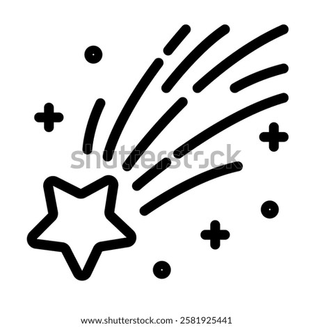 Shooting Star Meteor Icon Christmas X-Mas Winter