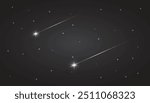 shooting star png. shooting star with stary night background clipart.	
