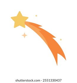 shooting star space exploration minimalist isolated