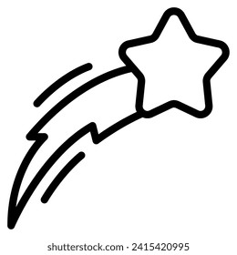 Shooting Star space technology object illustration