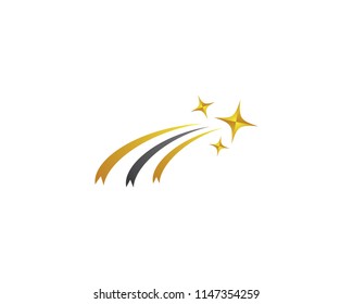 Shooting star symbol illustration