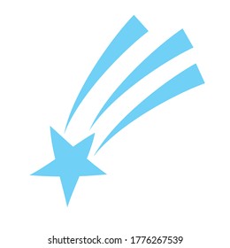 Shooting Star universe isolated icon vector illustration design