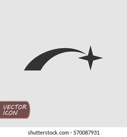 Shooting star vector icon