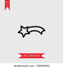 Shooting star vector icon  illustration symbol