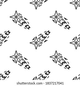 Icono de vector estrella de disparo, aislado