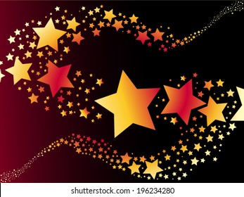 shooting star vector illustration