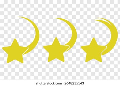 shooting star vector illustration, symbolized by a falling star icon. Meteoroid, comet, asteroid, stars. eps 10