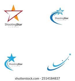 Plantilla de diseño de logotipo de Vector de estrella fugaz