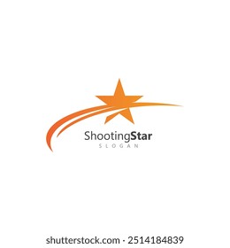 Plantilla de diseño de logotipo de Vector de estrella fugaz