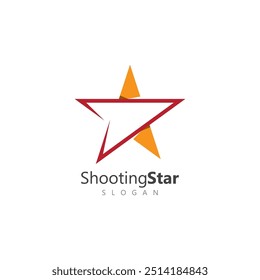 Plantilla de diseño de logotipo de Vector de estrella fugaz