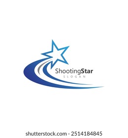 Plantilla de diseño de logotipo de Vector de estrella fugaz