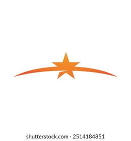 Plantilla de diseño de logotipo de Vector de estrella fugaz