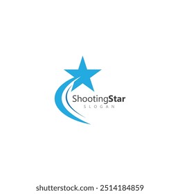 Plantilla de diseño de logotipo de Vector de estrella fugaz
