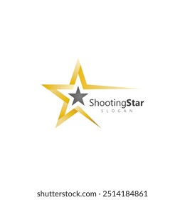 Plantilla de diseño de logotipo de Vector de estrella fugaz