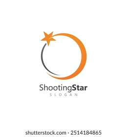 Plantilla de diseño de logotipo de Vector de estrella fugaz