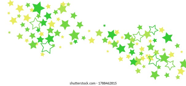 Shooting stars confetti. Multi-colored stars. Holiday background. Abstract texture on a white background. Design element. Vector illustration, EPS 10.