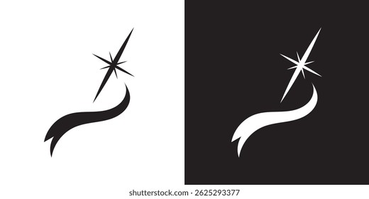 Shooting stars icon.  vector illustration. EPS 10AI