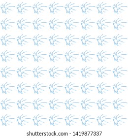 Shooting stars seamless pattern. Hand drawn texture background.