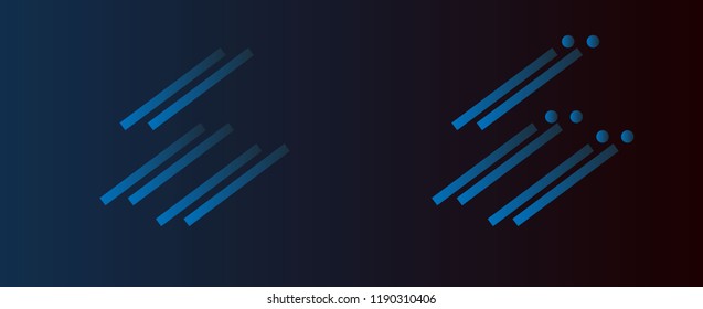 shooting stars, Set of sign vector company business logo icon popular web concepts