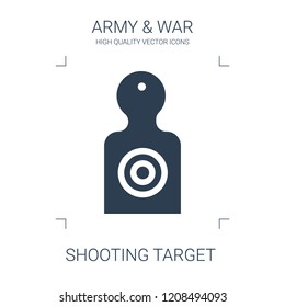 shooting target icon. high quality filled shooting target icon on white background. from war collection flat trendy vector shooting target symbol. use for web and mobile